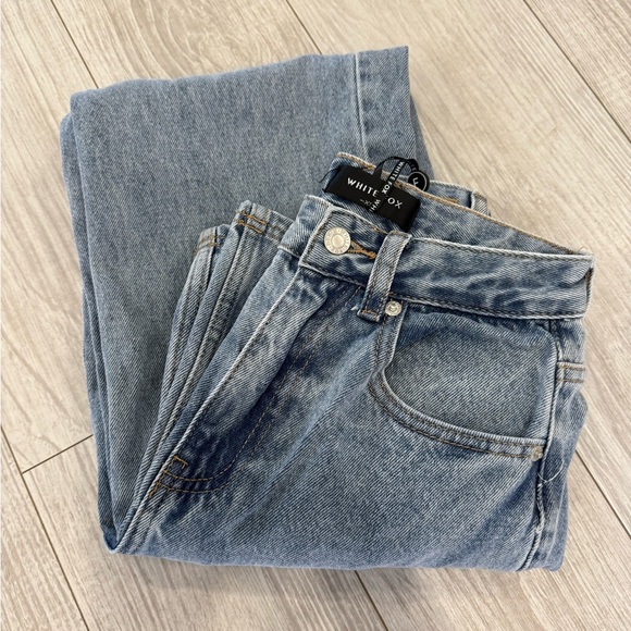 White Fox Light Blue Denim Jeans - Picture 1 of 7